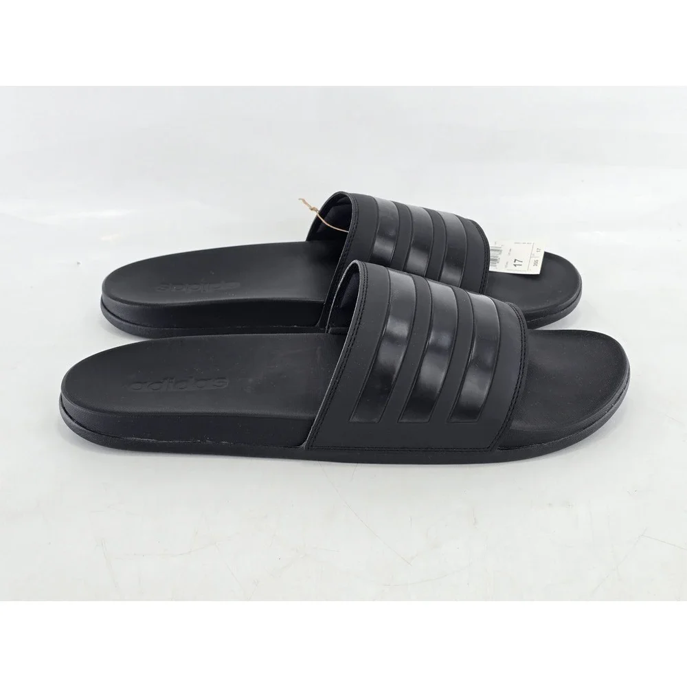 Adidas Adilette Comfort Slides Mens Size 17 Black GZ5896 - New